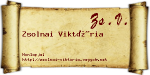 Zsolnai Viktória névjegykártya