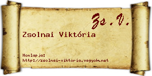 Zsolnai Viktória névjegykártya